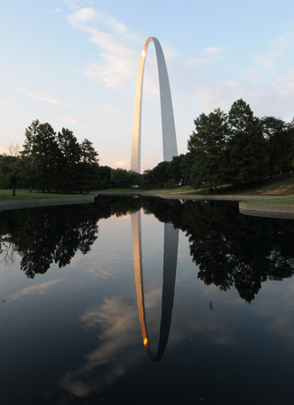 St Louis Arch Reflection